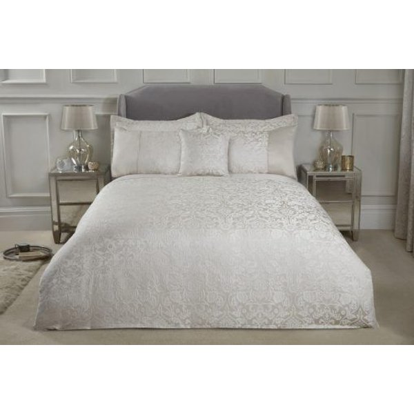 New Edge Blinds Newedgeblinds Harrow Duvet Set In Cream Beige, King, Cream
