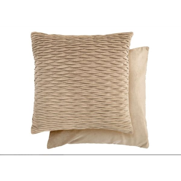 New Edge Blinds Newedgeblinds Millie Collection Soft Velvet Cushion Cover In Stone