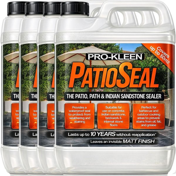ProKleen Matt Patio Path & Driveway Sealer Sealant 4 x 5L in Clear