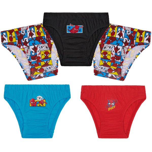 Marvel Boy's Spiderman Pack of 5 Briefs | Size: 5-6 Years