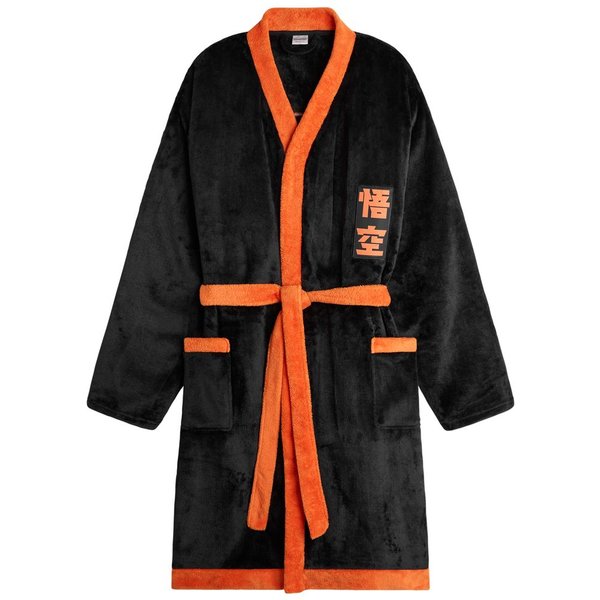 Dragon Ball Men's Dressing Gown in Black | Size: Large