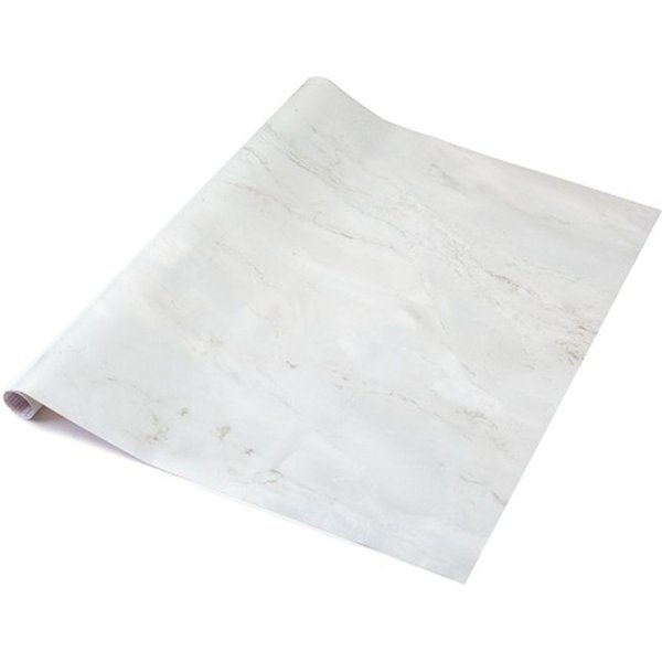 D-C-Fix Marble Romeo Matt White 67.5cm x 10m Self-adhesive Vinyl Wrap for Doors and Worktops, White