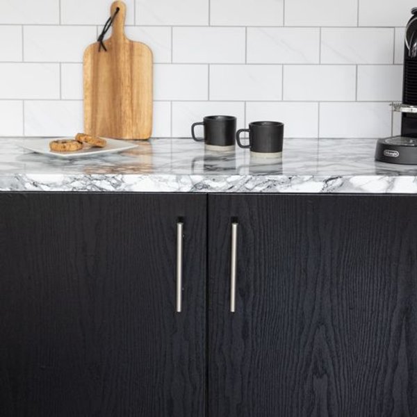 D-C-Fix Blackwood 67.5cm x 5m Self-adhesive Vinyl Wrap for Doors and Worktops, Black