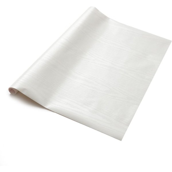 D-C-Fix Whitewood Matt 90cm x 5m Self-adhesive Vinyl Wrap for Doors and Worktops, White