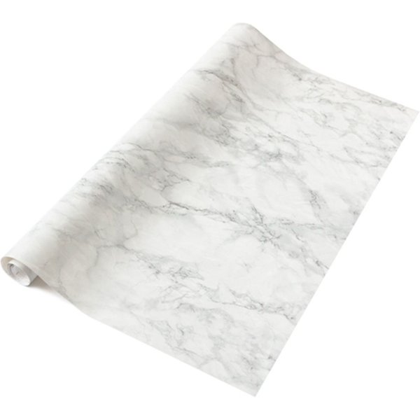 D-C-Fix Marble Cortes Silver 67.5cm x 10m Self-adhesive Vinyl Wrap for Doors and Worktops, Black