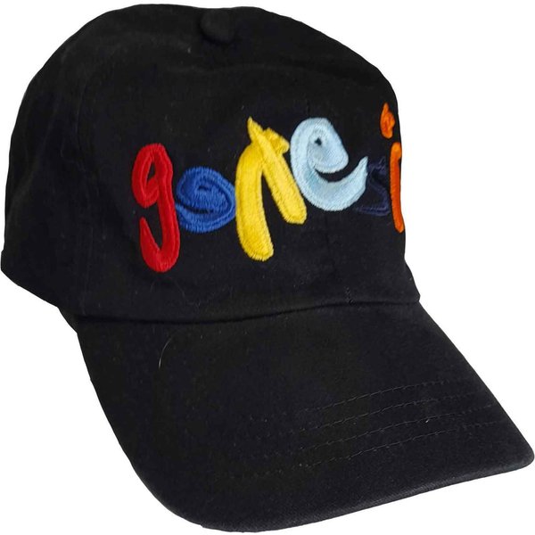 Genesis Classic Band Logo Strapback Baseball Cap in Black