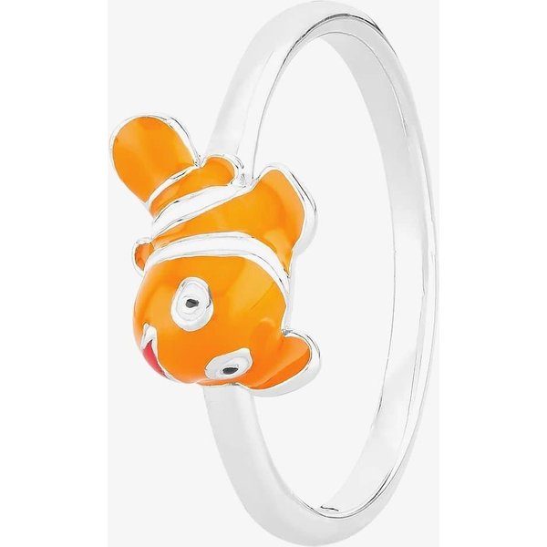 Fleur Kids Sterling Silver Orange Enamel Fish Ring AZR212104 48 | Size: 46 (G 1/2)