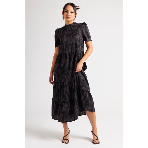 Urban Bliss Women's Black Tie Dye Smock Dress | Size: 8
