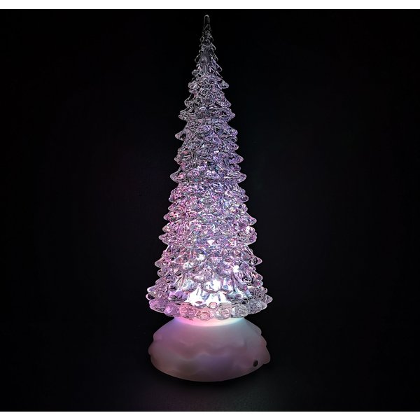 Samuel Alexander 27cm LED Glitter Water Spinner Christmas Tree