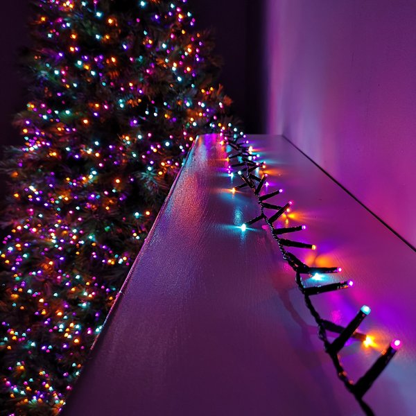 Samuel Alexander 500 LED 12.5m Christmas Mains Operated String Lights with Timer in Rainbow