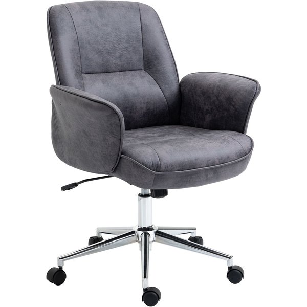 HOMCOM Vinsetto Swivel Office Chair - Charcoal Grey