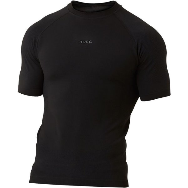 Bjorn Borg Men's Designer Short Sleeve T-Shirt in Black | Size: Large