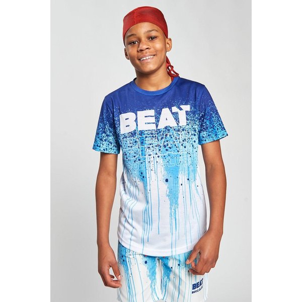 Beat Boyz Club Boy's 'Drippy' Printed T-Shirt in Cobalt | Size: 11-12 Years