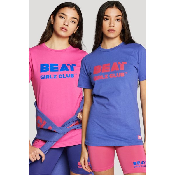 Beat Girlz Club Girl's Two Pack Salto T-shirts in Bright Pink | Size: 11-12 Years