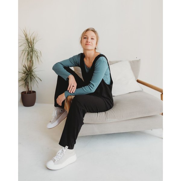 Turtledove London Women's Jilly Black Jumpsuit | Size: 14-18