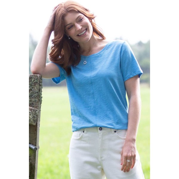 Kite Women's Sandford Slub Jersey T-Shirt Bay Blue | Size: 18