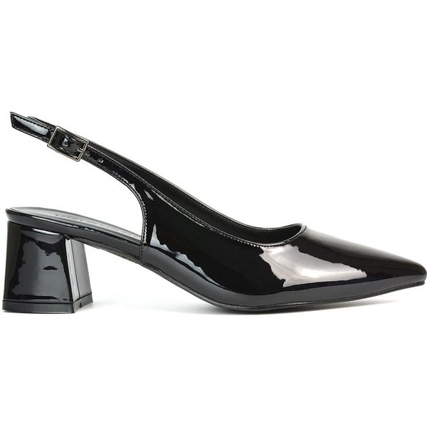 XY London Women's Devon Block Heel Slingback Court Shoes
