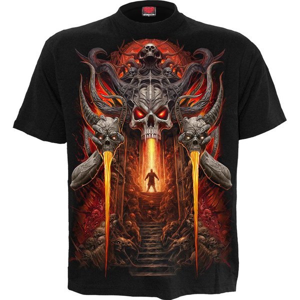 Spiral Men's GATES OF HELL - T-Shirt Black | Size: Small