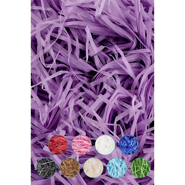 Neel Blue Shredded Tissue Paper, Decorative Gift Packaging Hamper Filler - 100g in Lilac