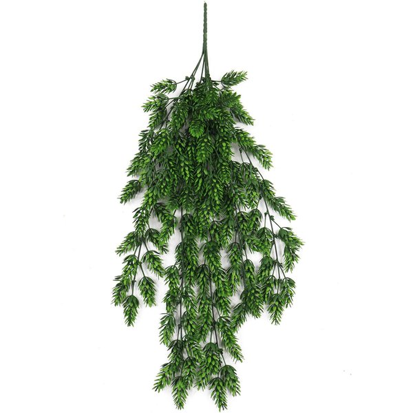 Leaf Hanging UV and Fire Resistant Artificial Clustered Fern Plant 128cm, Green