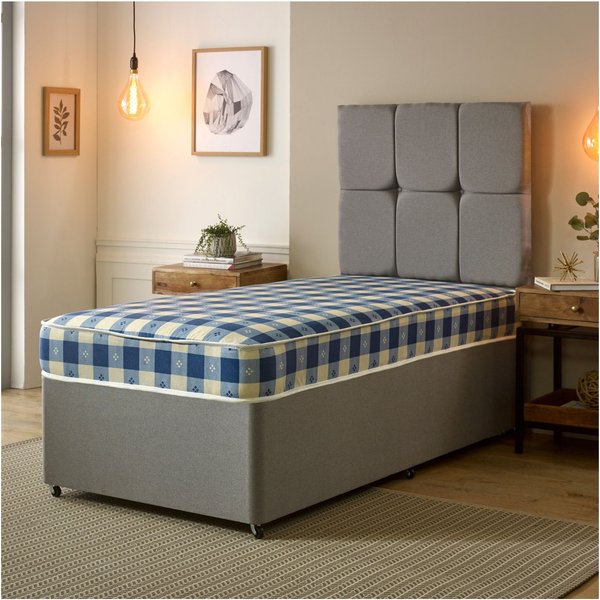 eXtreme Comfort Ltd Budget Kids Mattress 6 Inch Deep Durable Foam & Spring Support in Blue | Size: EU Single
