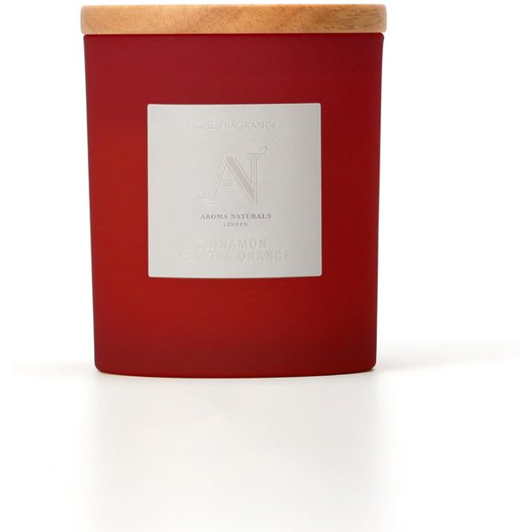 Aroma Naturals Frosted Decadence Glass Candle - Pink Cherry & Vanilla Scent in Red | Size: Medium