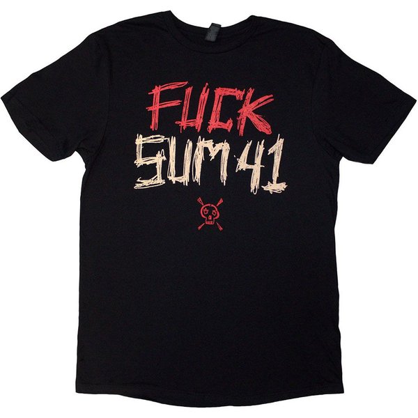Sum 41 Tour 24 Band Logo T-Shirt in Black | Size: Medium