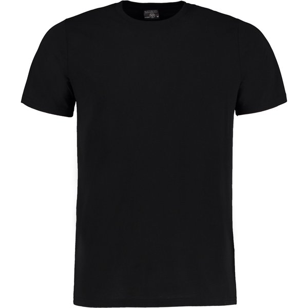 Kustom Kit Men's Superwash 60 Fashion Fit T-Shirt in Black | Size: 2XL