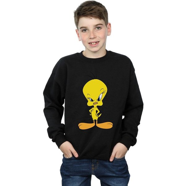Looney Tunes Boy's Angry Tweety Sweatshirt in Black | Size: 12-13 Years