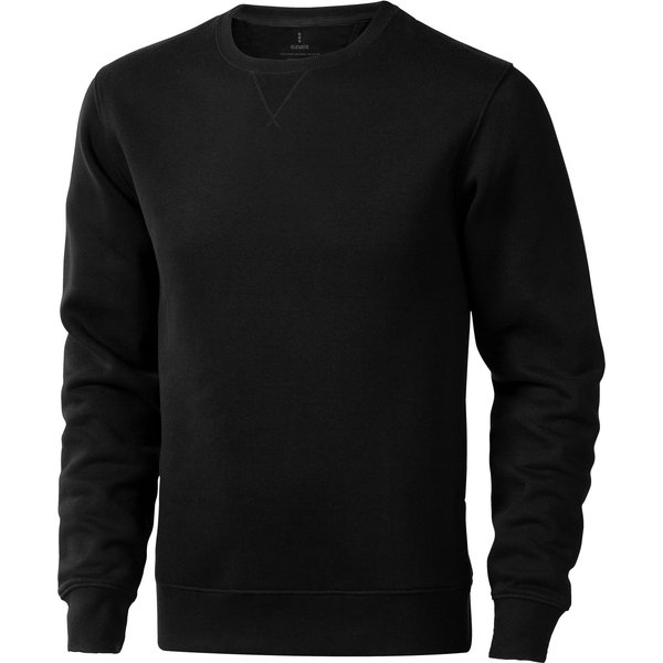 Elevate Men's Surrey Crew Neck Sweater in Black | Size: 2XS