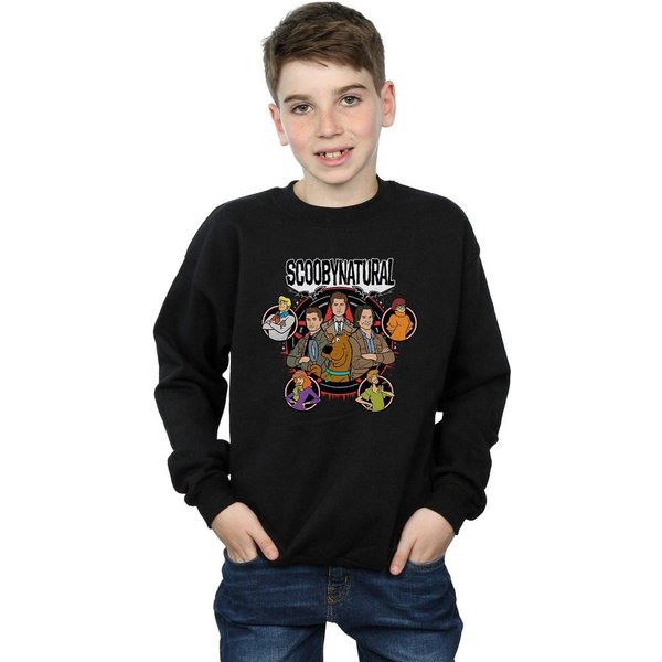Scoobynatural Boy's Characters Star Sweatshirt in Black | Size: 12-13 Years