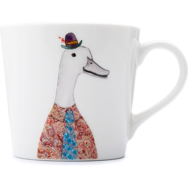 Mikasa Tipperleyhill 380ml Fine China Mug, Duck, Sleeved