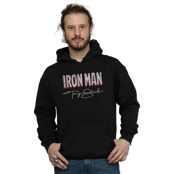 Marvel Men's Iron Man AKA Tony Stark Hoodie in Black | Size: 2XL