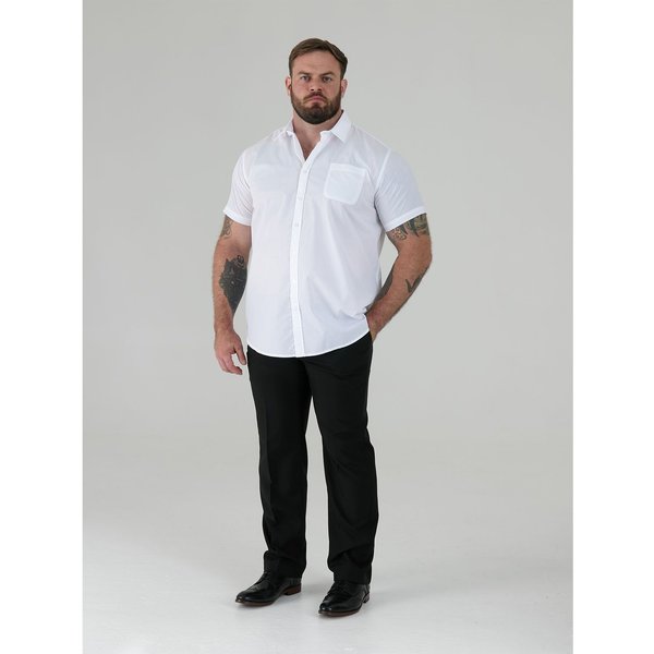 D555 Men's Delmar Kingsize Short-Sleeved Shirt in White | Size: 3XL