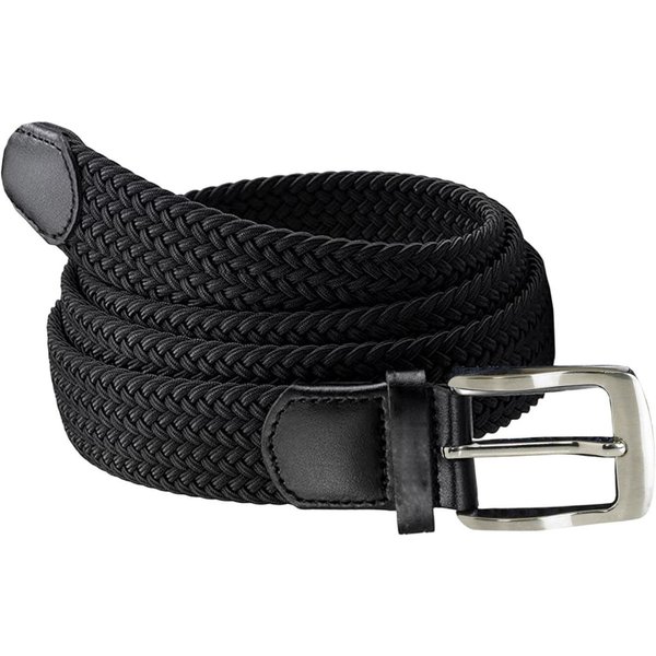 D555 Men's Simon Braided Stretch Belt in Black | Size: XL