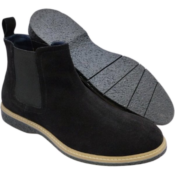 LB COMFORT Men's Rufus Leather Boots in Black | Size: 10