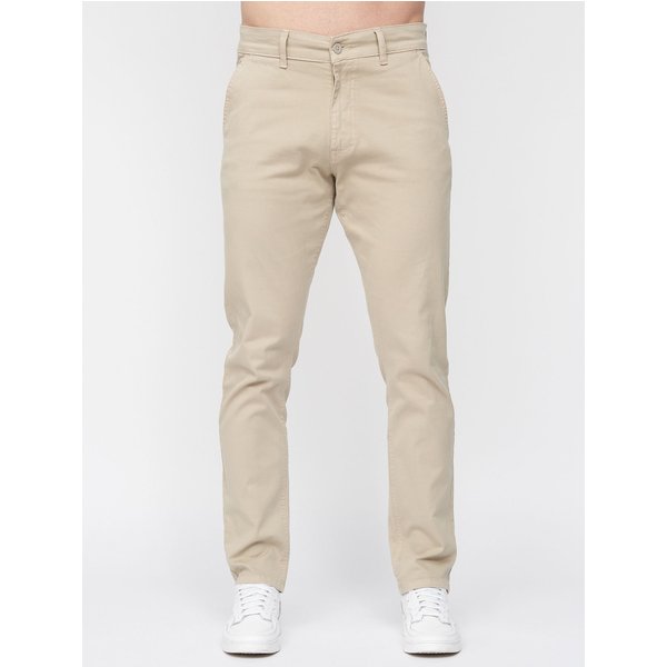 Duck&Cover Moretor Men's Slim-Fit Lightweight Stretch Canvas Chinos with Secure Penny Pocket in Stone | Size: 40S
