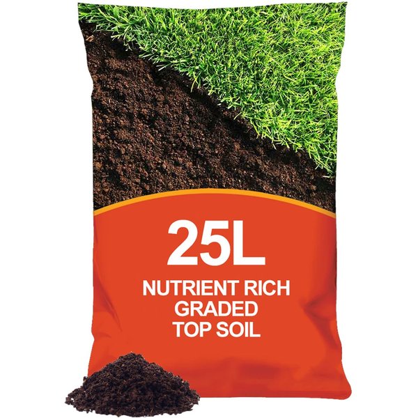 simpa Multi Purpose Nutrients Enriched Graded Top Soil - 25L in Dark Brown
