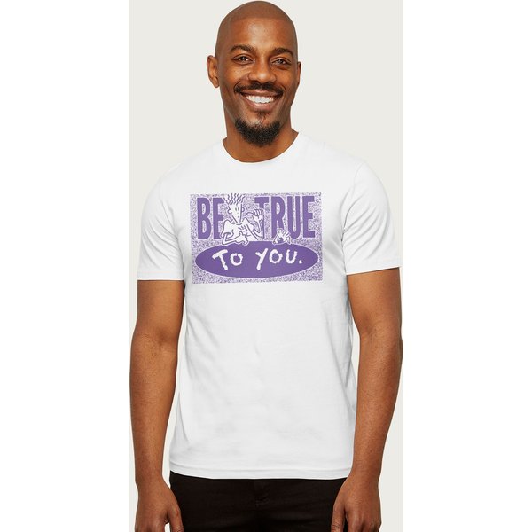 Fido Dido Men's Be True To You T-Shirt in White | Size: 2XL