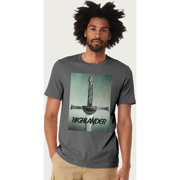 Highlander Men's 1986 Macleod Broadsword T-Shirt in Charcoal | Size: 2XL