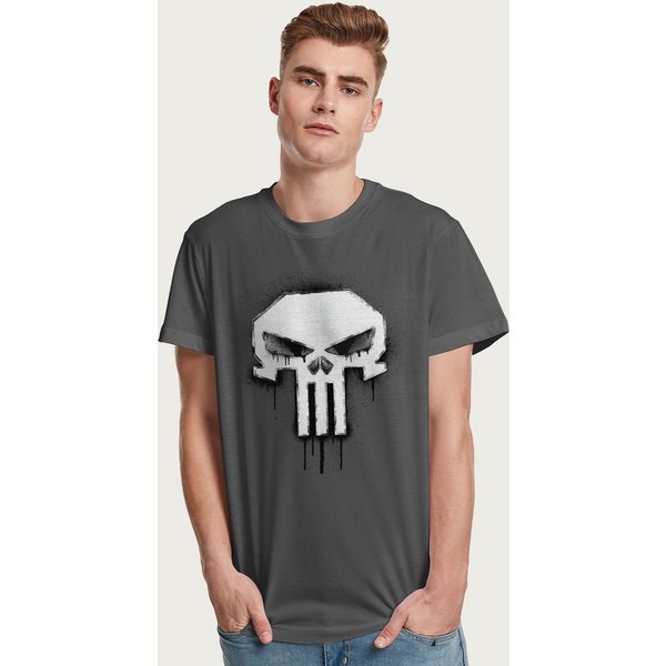 The Punisher Men's Classic Paint Drip Skull T-Shirt