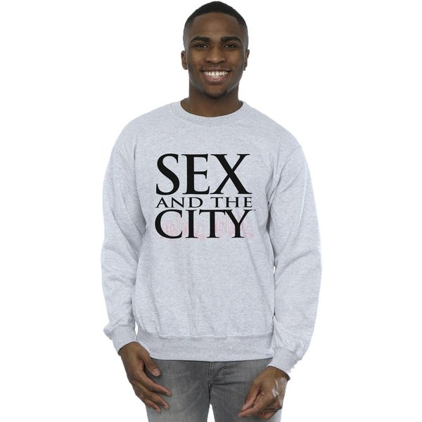HBO Men's Logo Skyline Sweatshirt in Grey | Size: 4XL