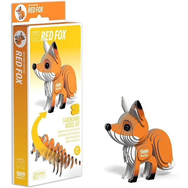 Eugy Red Fox 3D Craft Kit