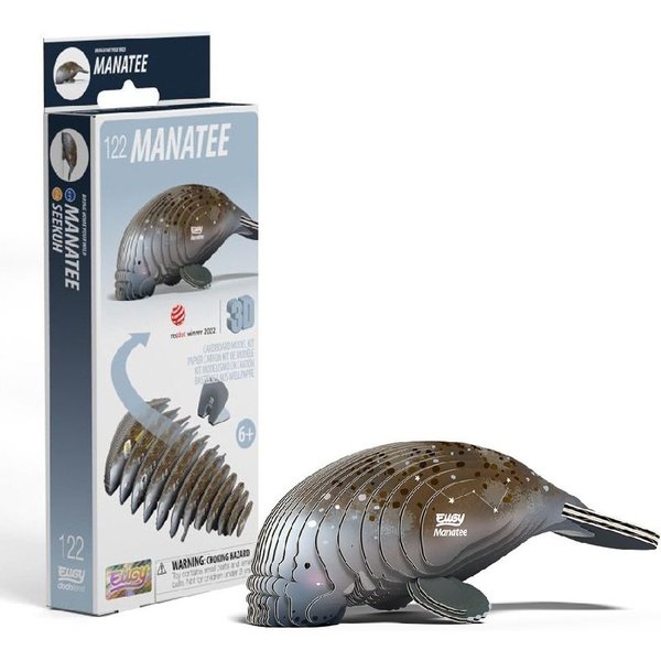 Eugy Manatee 122 3D Cardboard Model Construction Kit