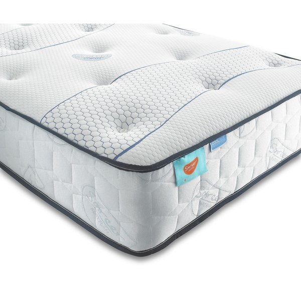 Sareer Furniture Limited Cool Blue Pocket Memory Mattress in White | Size: Single