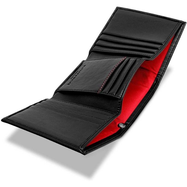 Watson & Wolfe Men's Trifold Wallet for Key Chain in Black