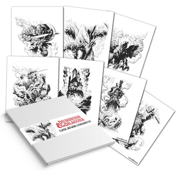 Dungeons & Dragons Limited Edition Lithograph Set