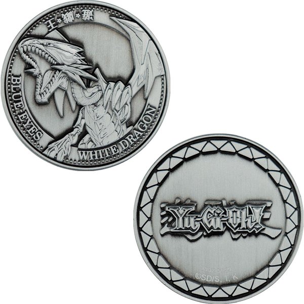 YU-GI-OH! Blue-Eyes White Dragon Limited Edition Collector's Coin in Metallics
