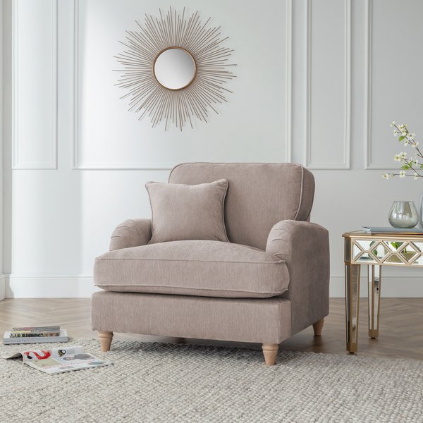 Sofa Dept Ramsay Arm Chair Manhattan Putty, Cream