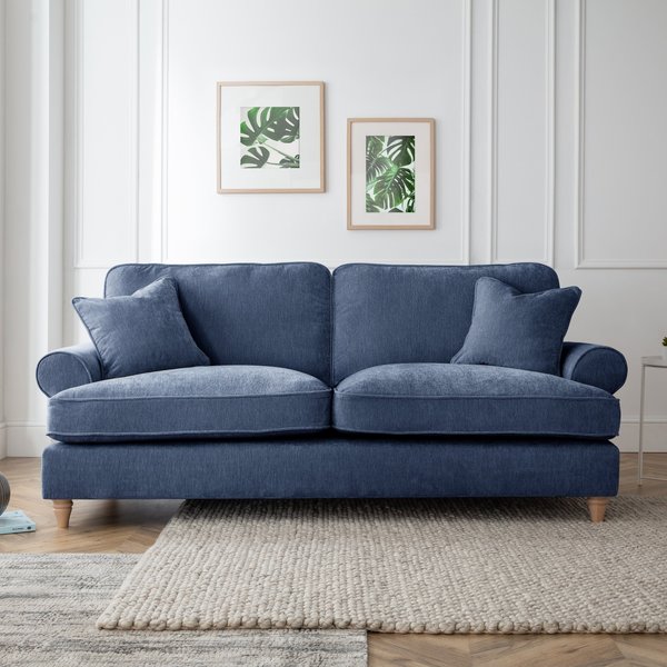 Sofa Dept Donovan 3 Seater Sofa Manhattan Navy, Blue